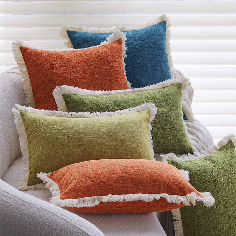 Rectangular sofa cushion cover in linen look Bowlift
