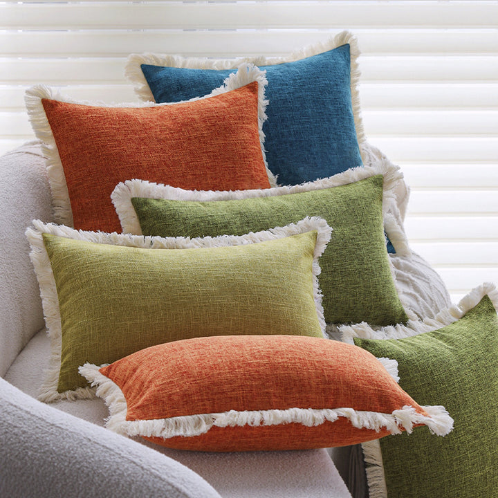 Rectangular sofa cushion cover in linen look Bowlift