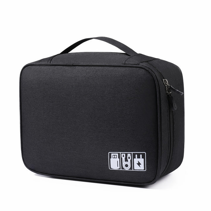 Multi-Compartment Electronic Accessories Organizer Bowlift