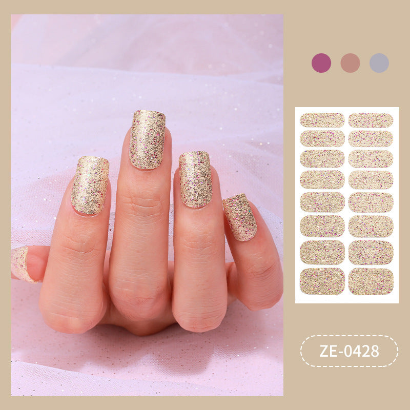 Glittering Nail Wraps