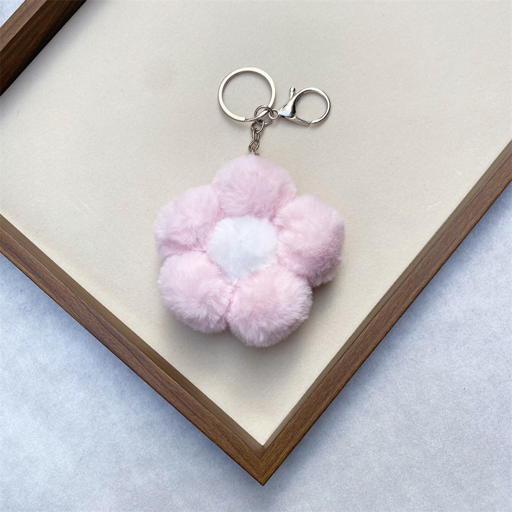 Floral Plush Keychain Bowlift