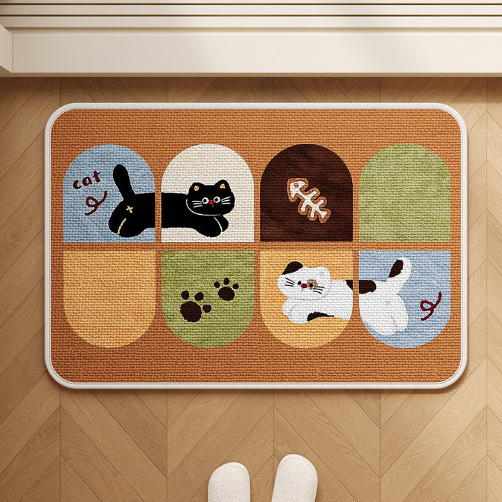 Playful Pet-Themed Area Rug Bowlift