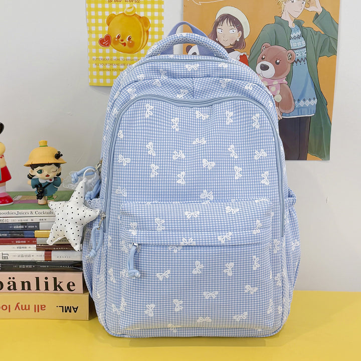 Cute Bow-Embellished Casual Backpack Bowlift