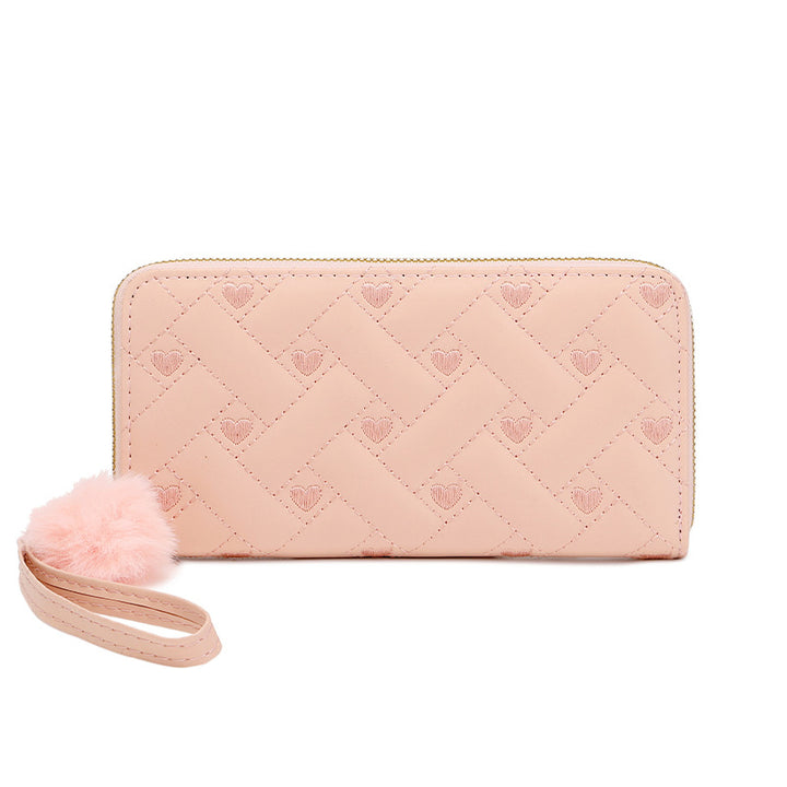 Elegant Quilted Zip Wallet
