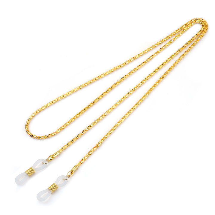 Gold-Plated Twisted Link Eyewear Chain Bowlift