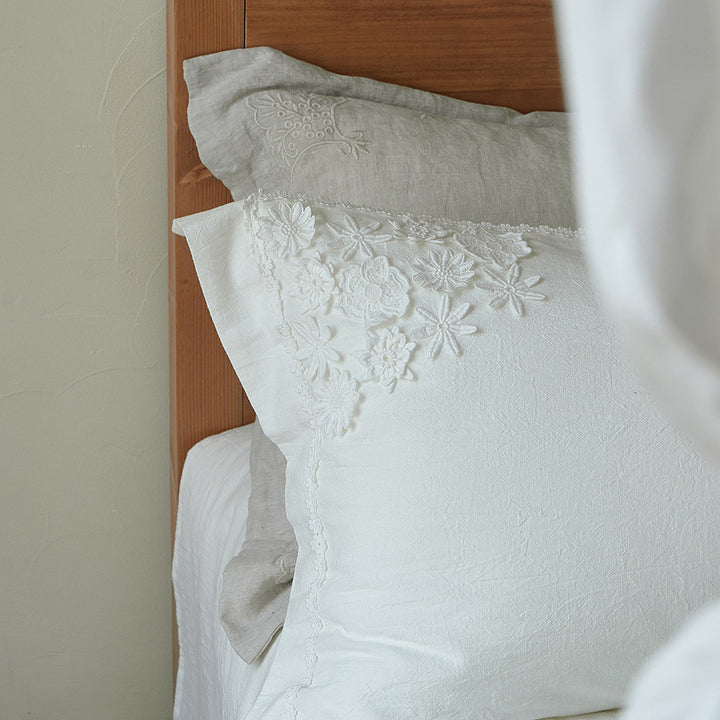 Linen Four-Poster Canopy Bedding Set