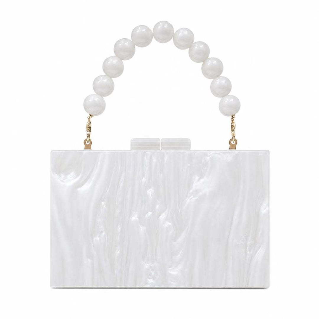 Elegant Acrylic Structured Handbag