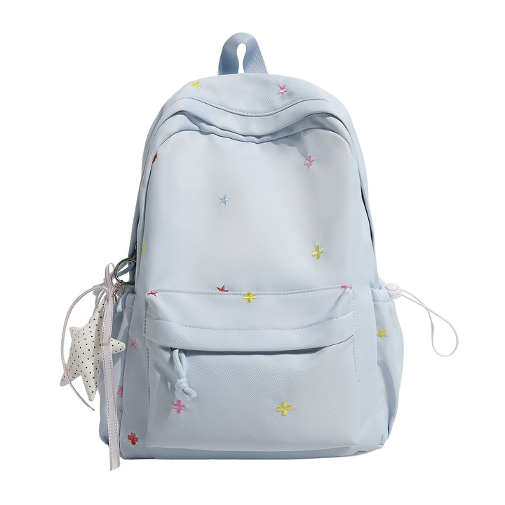 Casual Embroidered Star Backpack Bowlift