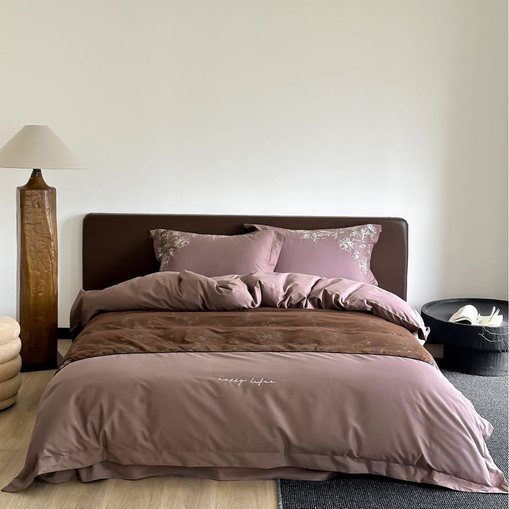 Luxury Velvet Bedding Set with Quilted Bedspread Insert