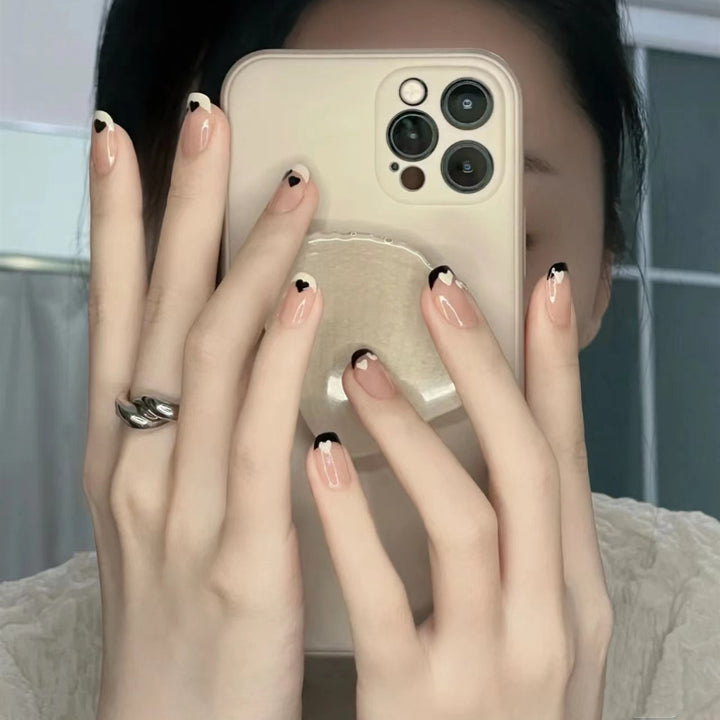 French Tip Press-On Nail Set