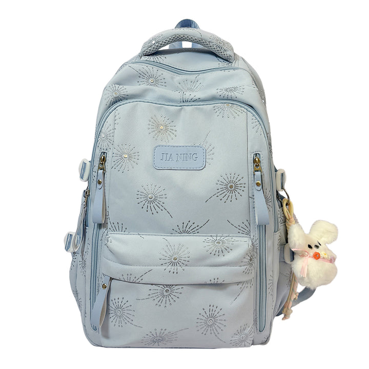 Floral-Printed Backpack with Adjustable Straps Bowlift