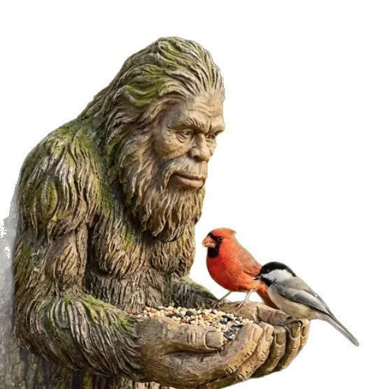 Decorative Bigfoot Bird Feeder Bowlift