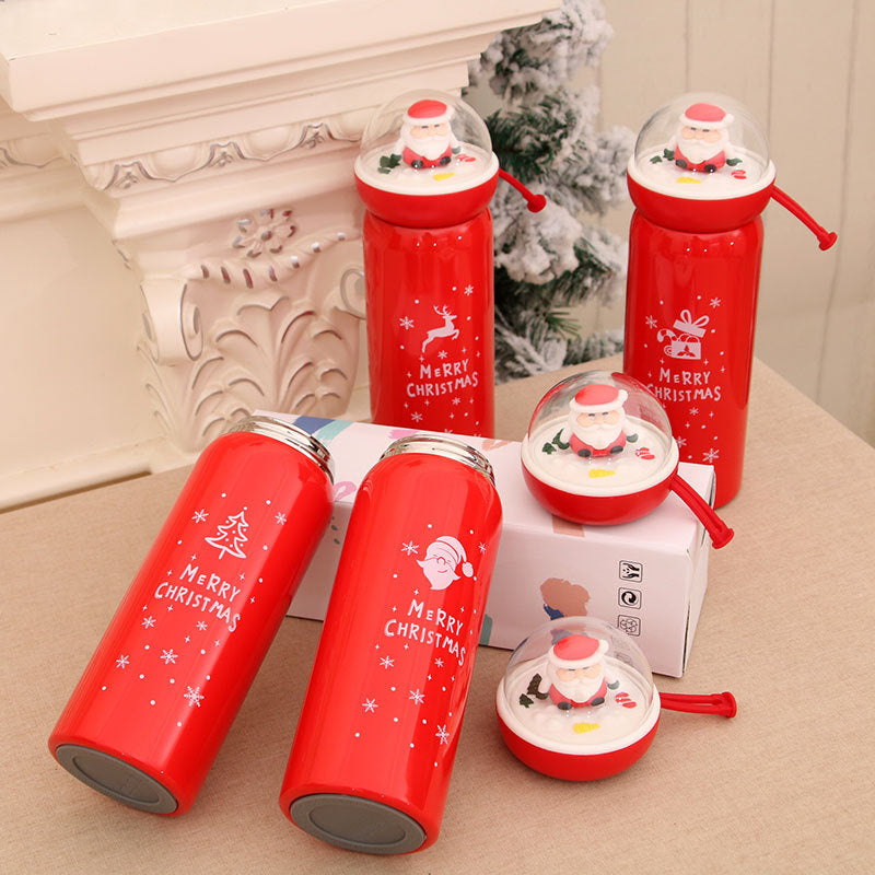 Christmas Themed Water Bottle Bowlift