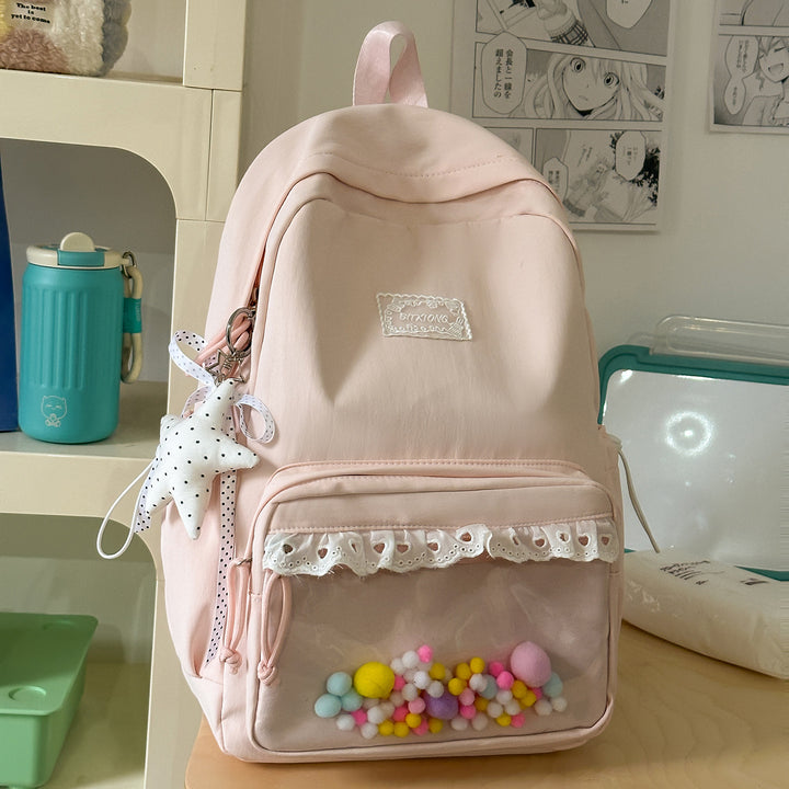 Stylish Ruffled Backpack Bowlift