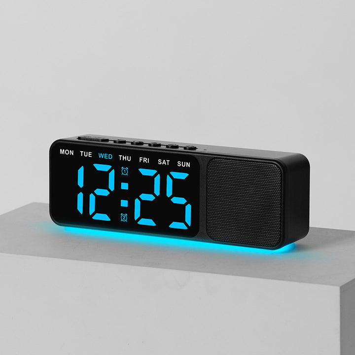 Digital LED alarm clock with multicolor lighting Bowlift