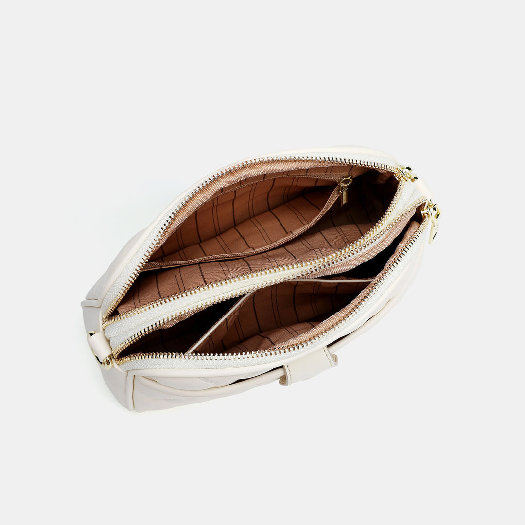 Versatile Crossbody Bag with Detachable Strap