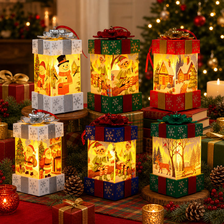 Decorative Light-Up Snowman Lantern