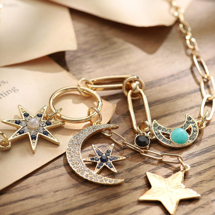 Celestial Charm Layered Necklace Bowlift