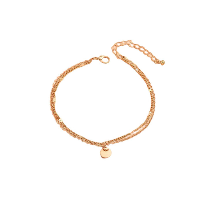 Gold Layered Charm Anklet Bowlift