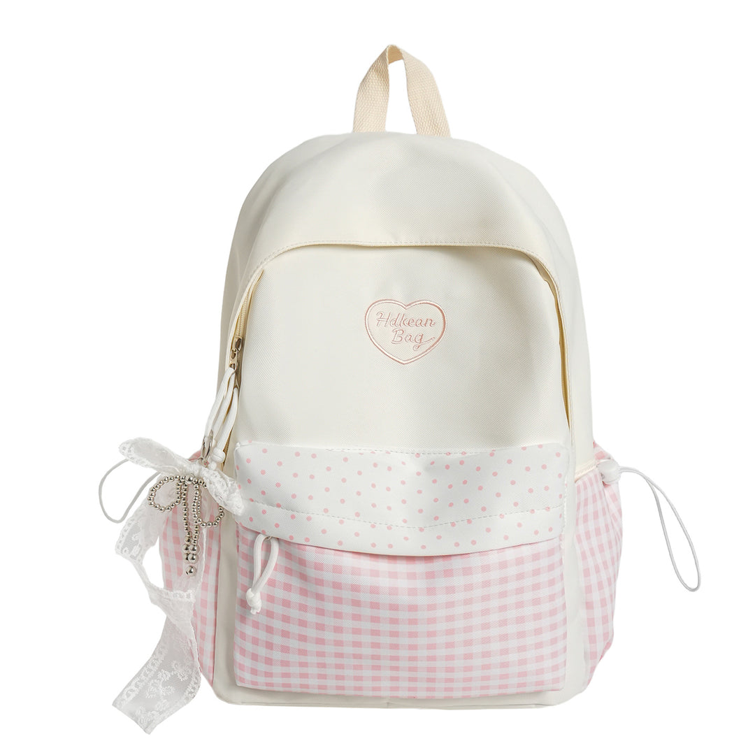 Stylish Casual Backpack with Decorative Accent Bowlift