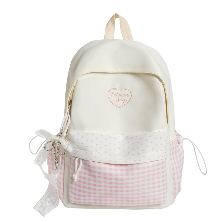 Stylish Casual Backpack with Decorative Accent Bowlift