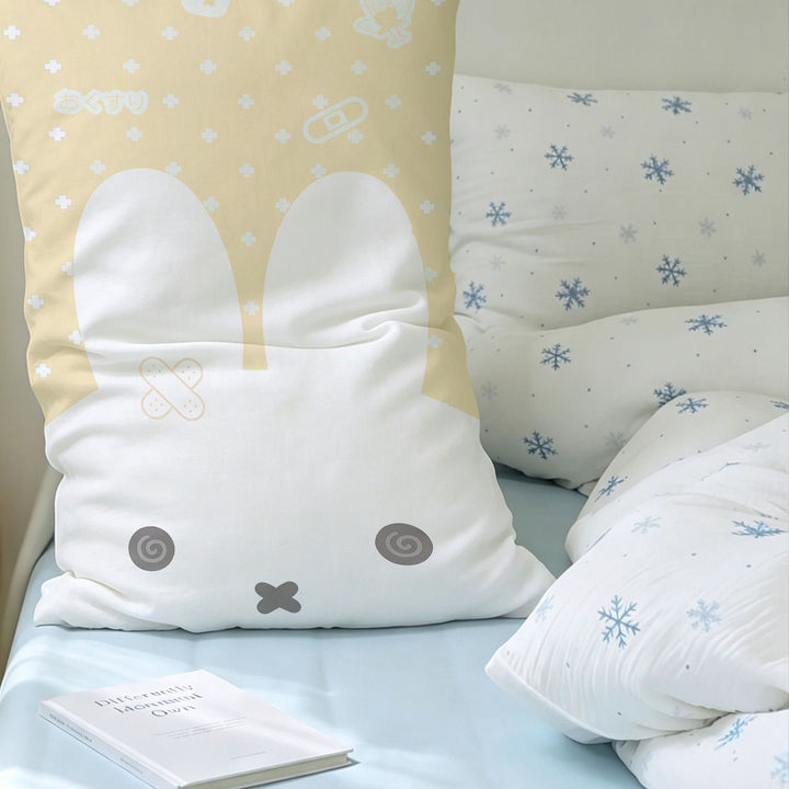 Cute Cartoon Bunny-Themed Decorative Pillow