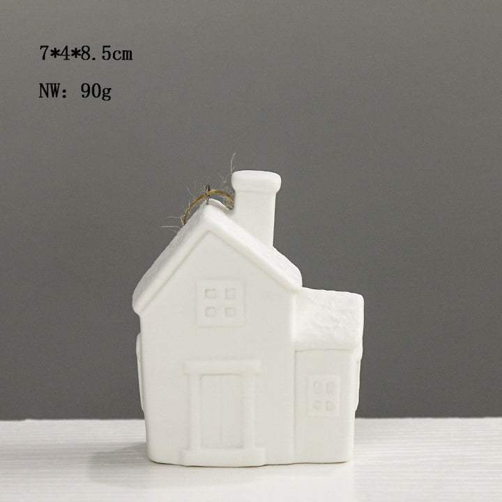 Decorative House-Shaped Ceramic Bowlift