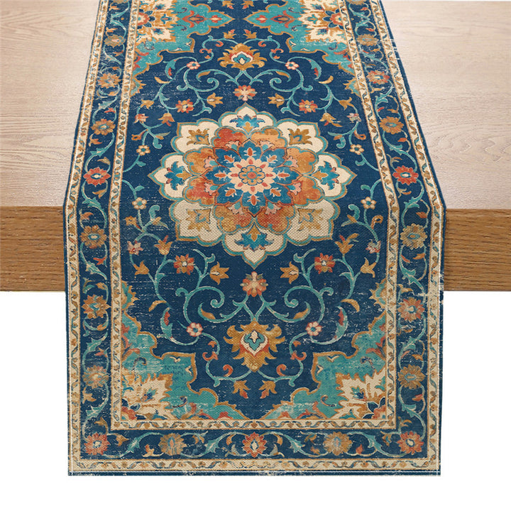 Vintage Persian-Inspired Woven Table Runner
