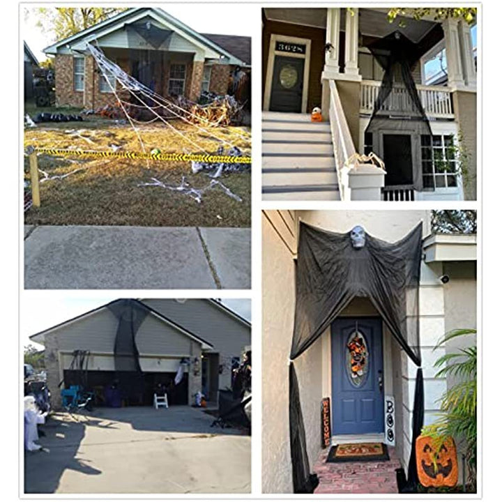 Halloween Decorative Sheer Fabric Curtain Bowlift