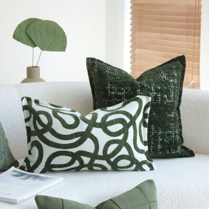 Textured Velvet Accent Cushion for Home Decor