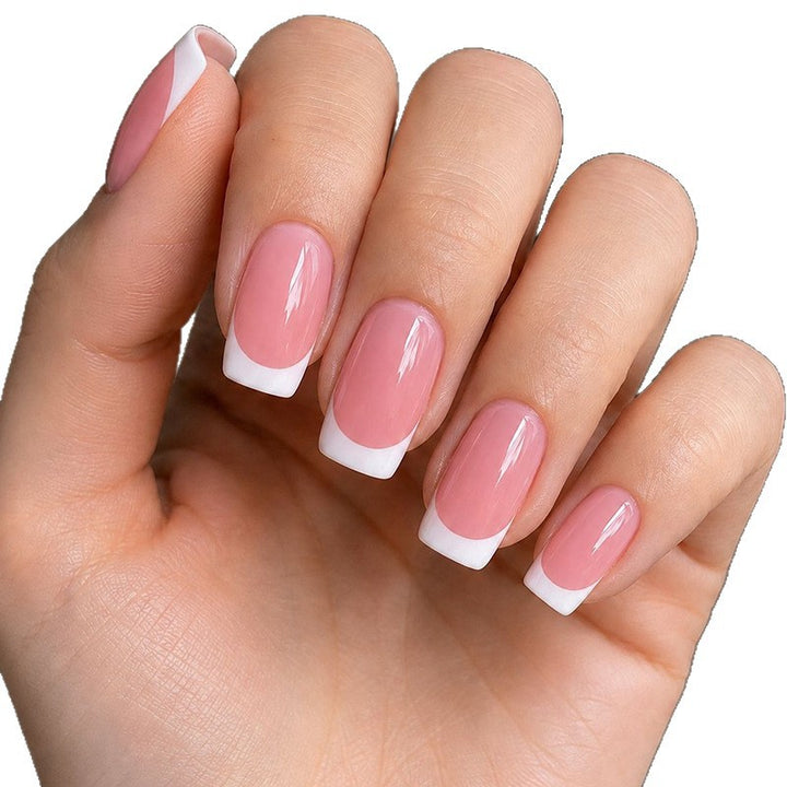 Stylish French Tip Nail Extensions Bowlift 1789915939