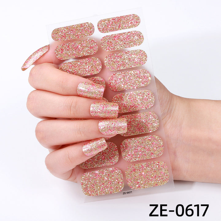 Glittering Nail Art Wraps