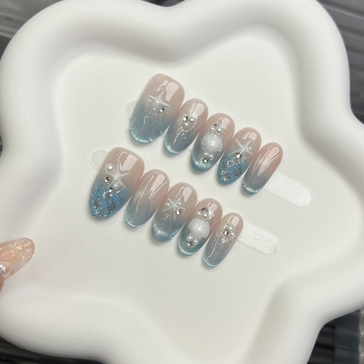 Marine-Inspired Decorative Nail Tips