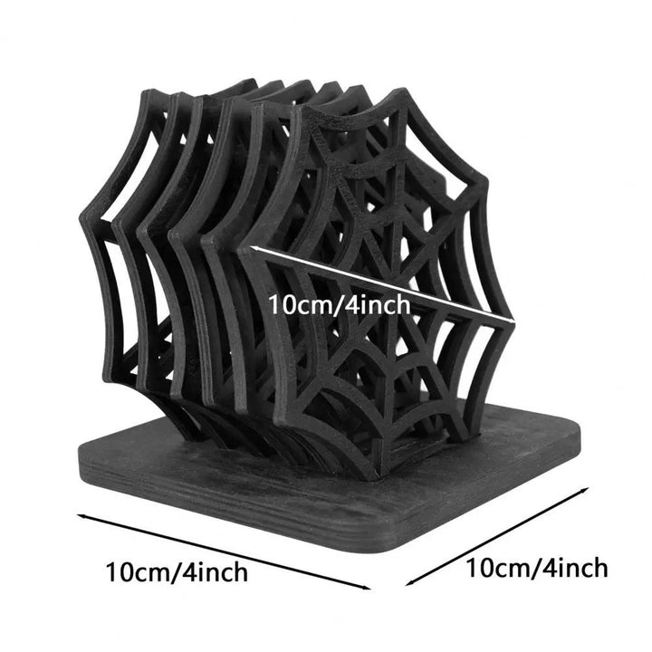 Multi-layered MDF skull napkin holder and table decoration