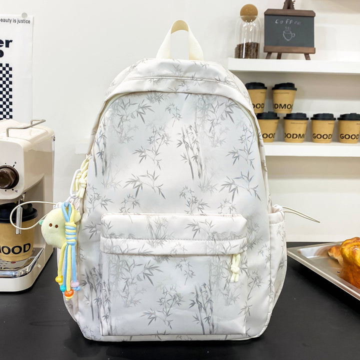 Stylish Floral Print Backpack Bowlift
