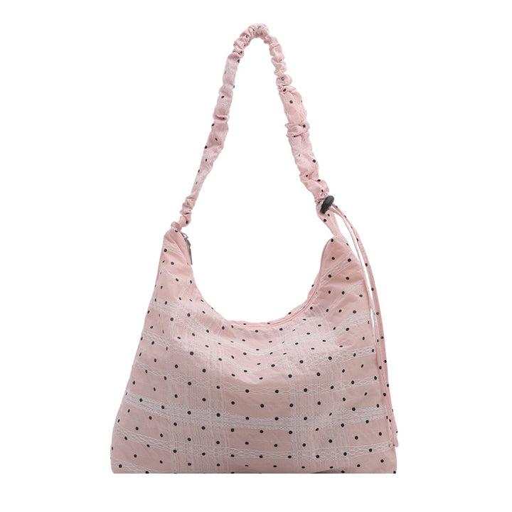 Textured Fabric Shoulder Bag