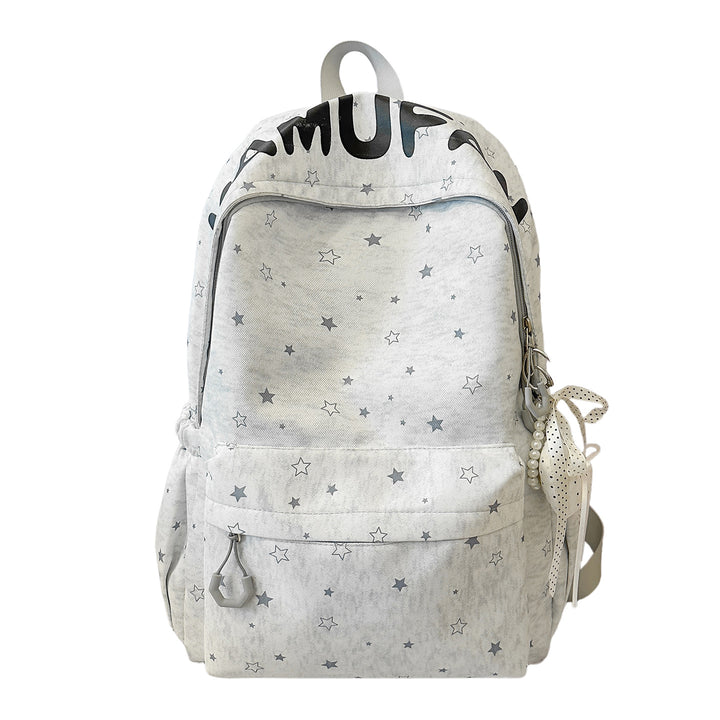 Casual Star-Embellished Backpack Bowlift