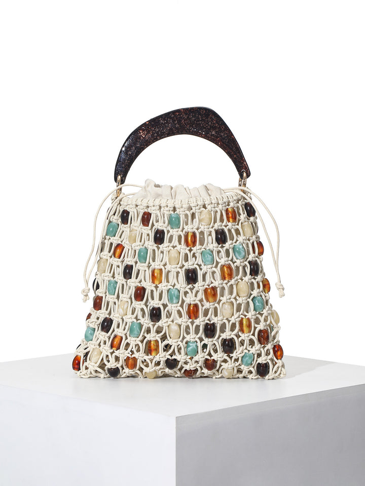 Handcrafted Beaded Tote Bag