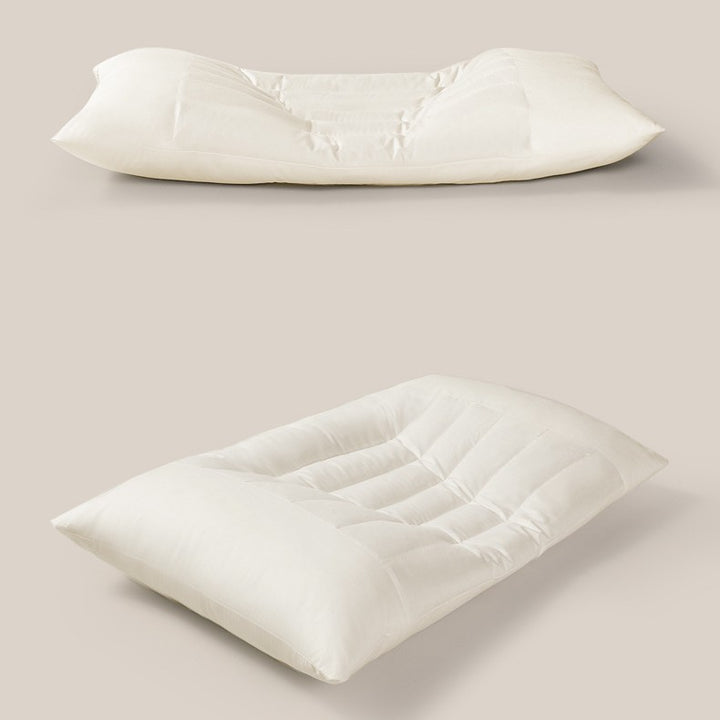Ergonomic neck and side sleeper pillow with supportive contour