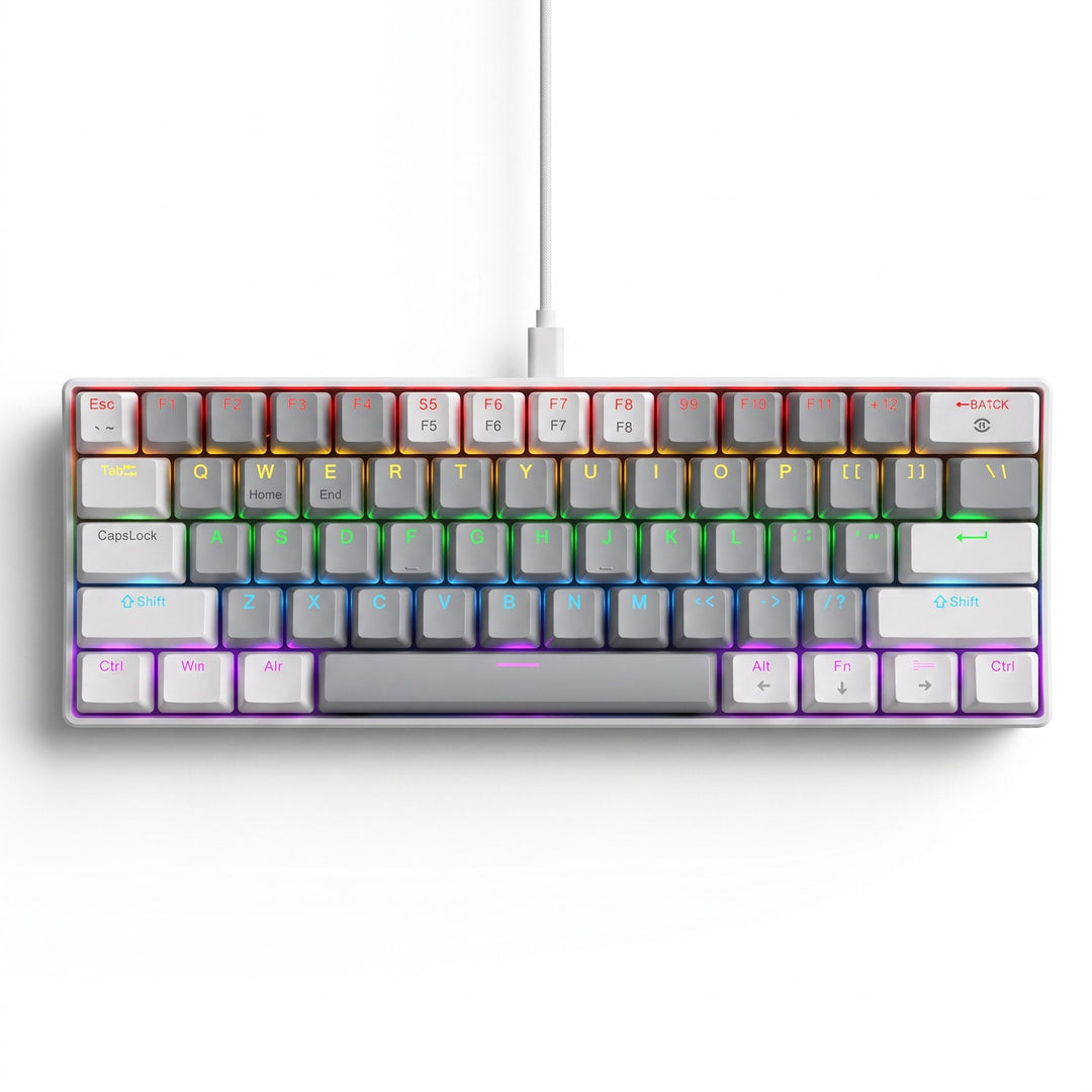 Compact Wired RGB Mechanical Gaming Keyboard Bowlift