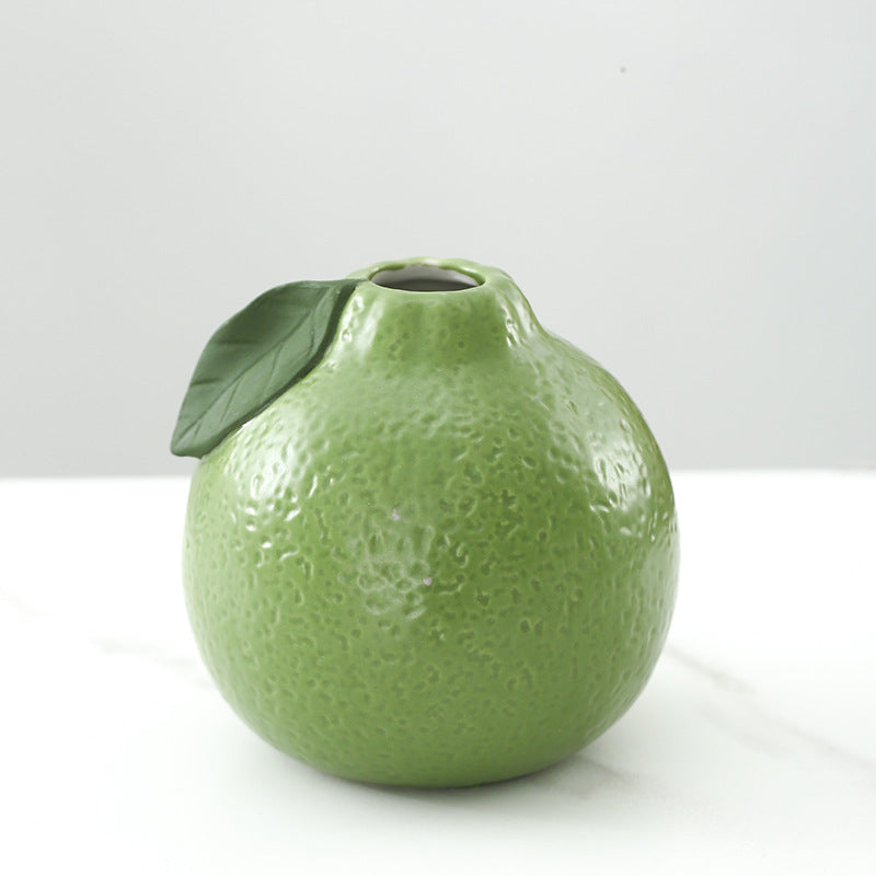 Whimsical Ceramic Fruit-Shaped Vase Bowlift