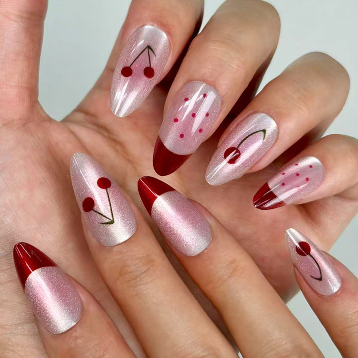 Floral Design Press-On Nails Bowlift