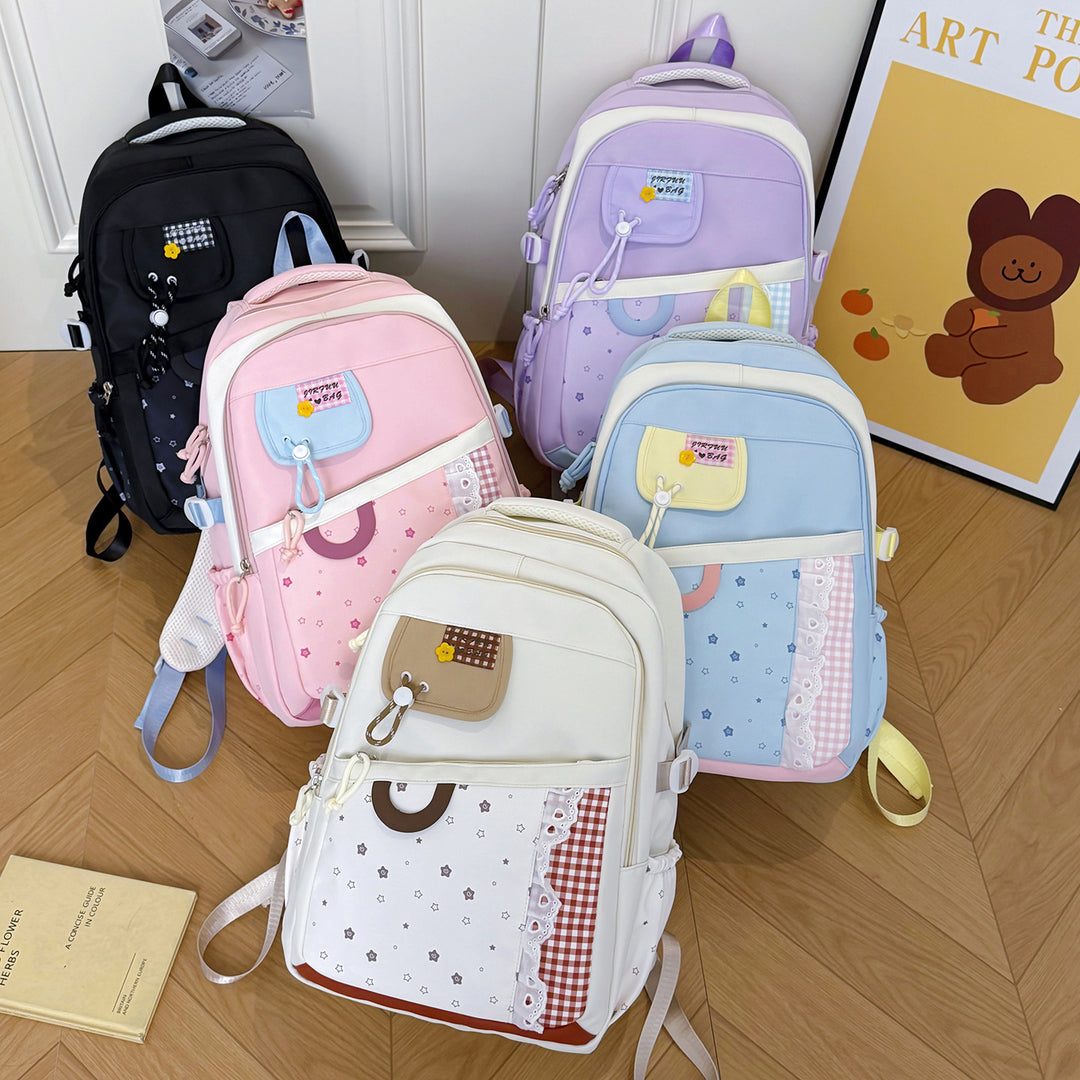Stylish Multi-Compartment School Backpack Bowlift