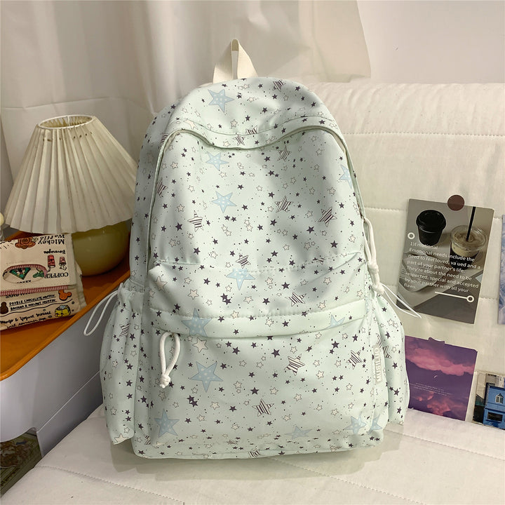 Trendy Star Patterned Backpack Bowlift
