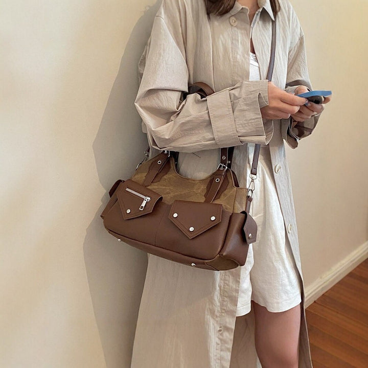 Stylish Multi-Pocket Satchel Bag