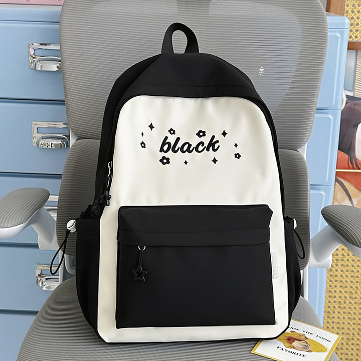 Cute Floral-Embellished Backpack Bowlift