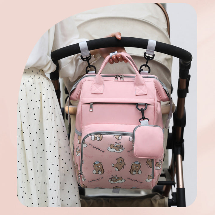 Playful Animal Print Backpack Bowlift