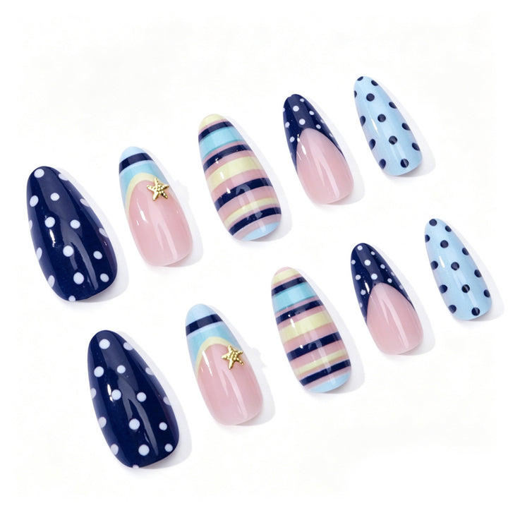 Trendy Pattern Press-On Nails Bowlift