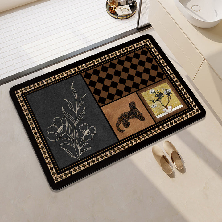 Fun Citrus-Themed Bath Mat Bowlift