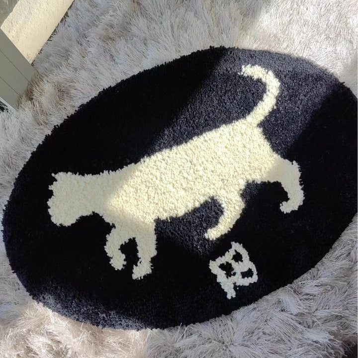 Animal Silhouette Decorative Bowlift Rug